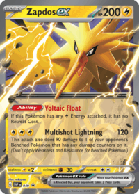 049/165 Zapdos ex Scarlet & Violet Black Star Promos